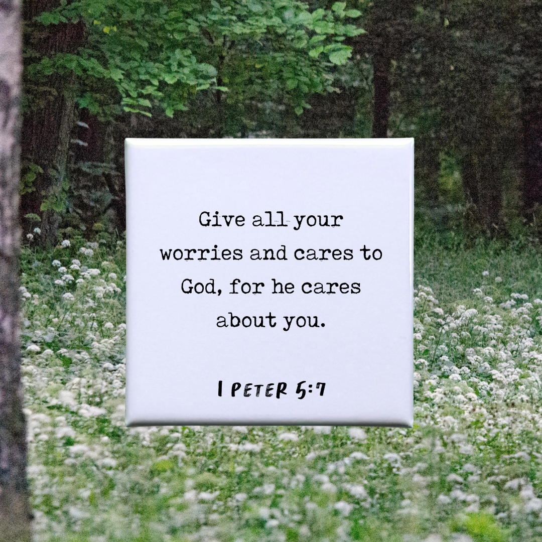 1 Peter 5:7 Verse Magnet