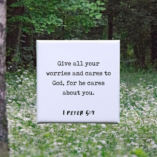 1 Peter 5:7 Verse Magnet